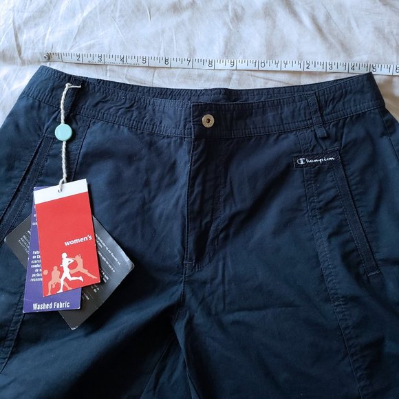 NWT Champion Wide Cropped Pants (Size S, Navy) - Picture 4 of 6